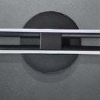 Applique murale linéaire minimaliste en métal à 2 lumières à LED et intensité variable