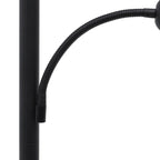 Lampadaire torchère traditionnel Moasis 71 avec lampe de lecture réglable, abat-jour en verre albâtre - 71H