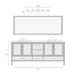 Applique murale moderne à 2, 3, 4 ou 5 lampes pour salle de bain, design minimaliste, en verre