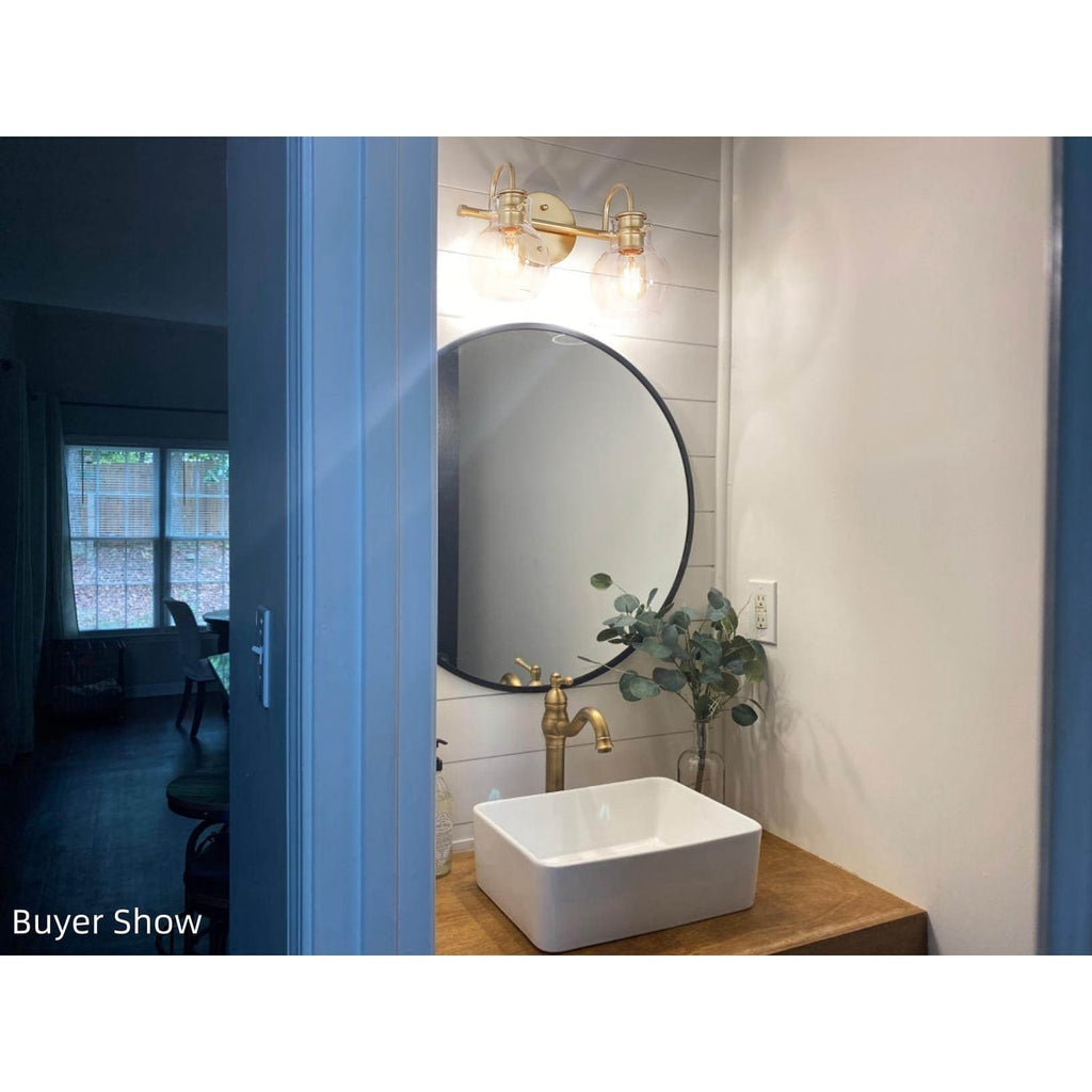 Applique murale moderne à 2, 3, 4 ou 5 lampes pour salle de bain, design minimaliste, en verre