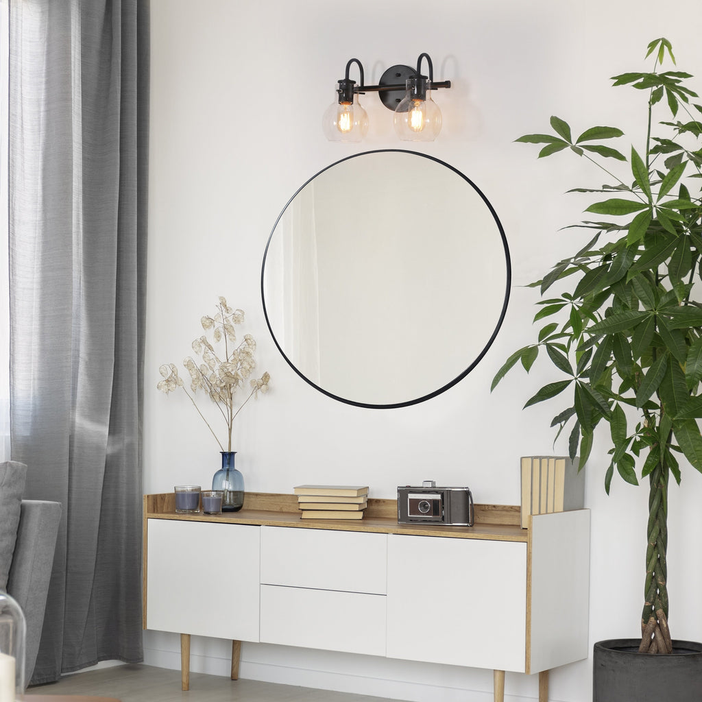 Applique murale moderne à 2, 3, 4 ou 5 lampes pour salle de bain, design minimaliste, en verre