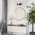 Applique murale moderne à 2, 3, 4 ou 5 lampes pour salle de bain, design minimaliste, en verre