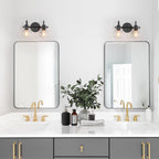 Applique murale moderne à 2, 3, 4 ou 5 lampes pour salle de bain, design minimaliste, en verre