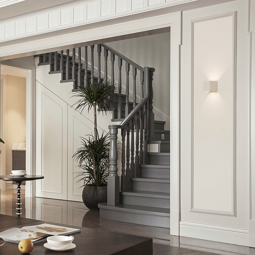 Applique murale moderne LED étanche en aluminium avec faisceau réglable 10 W 4 000 K Blanc froid pour intérieur et extérieur