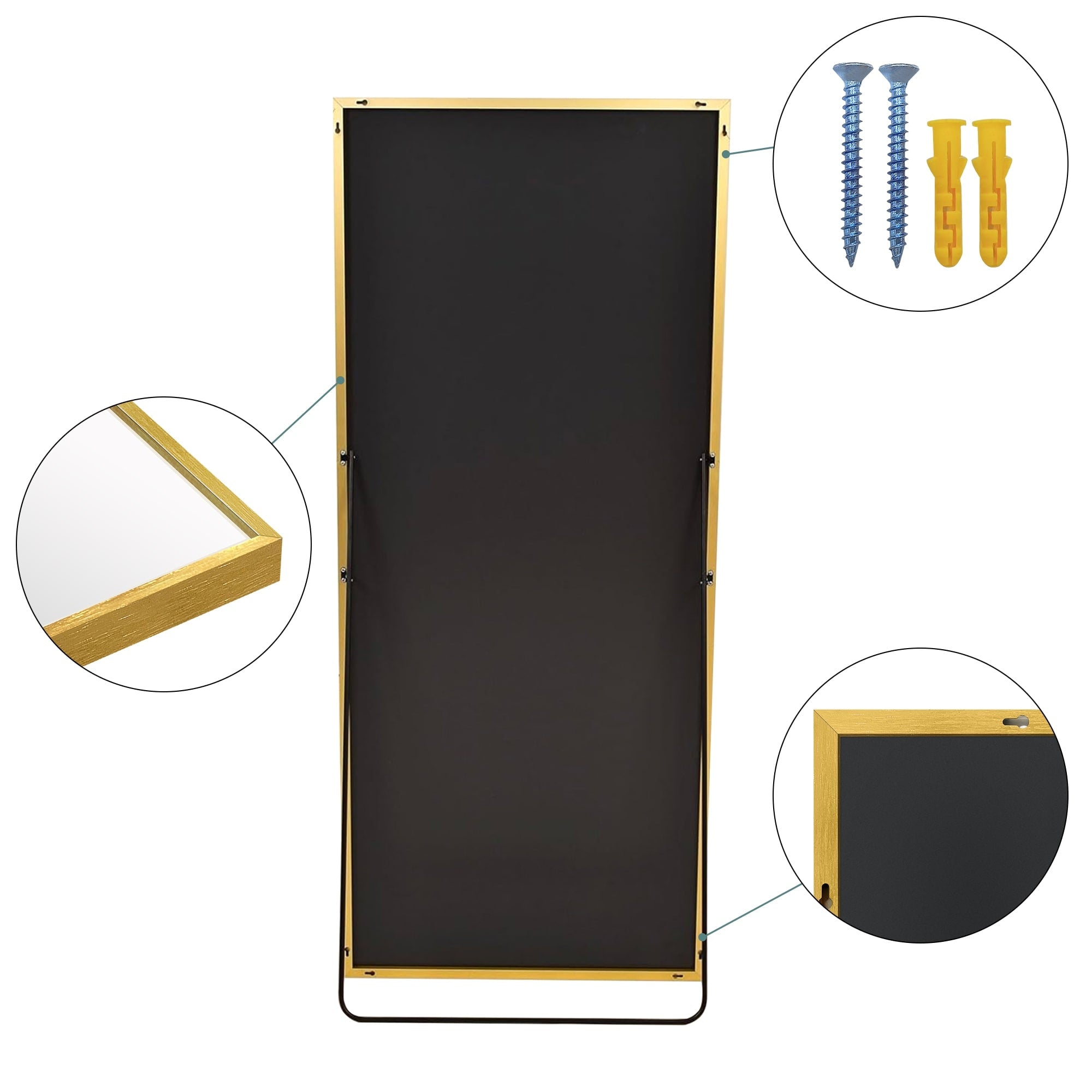 Miroir de sol moderne pleine longueur Miroir autoportant