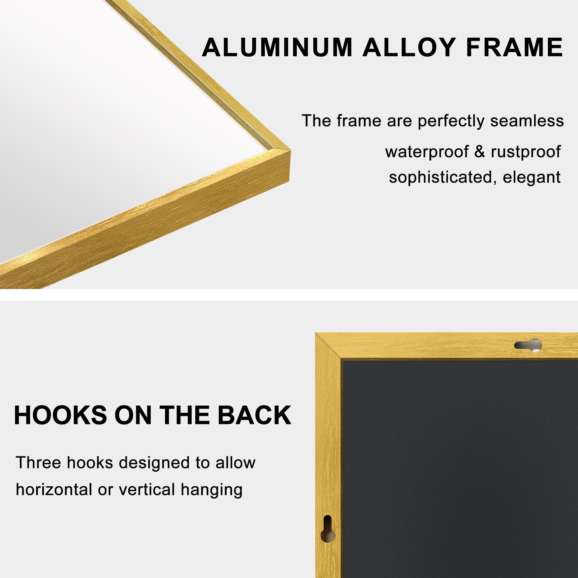 Miroir de sol moderne pleine longueur Miroir autoportant