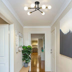 Plafonnier semi-encastré moderne en métal Sputnik de 60 cm (23,62 po)