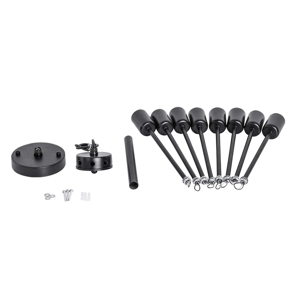 Plafonnier semi-encastré Spoutnik noir/doré pour salon, cuisine, bureau, chambre à coucher, hall d'entrée