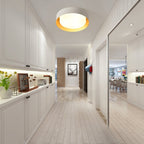 Plafonnier encastré moderne et minimaliste à 2, 3 ou 5 lumières avec abat-jour en métal