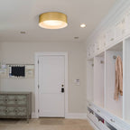 Plafonnier encastré moderne et minimaliste à 2, 3 ou 5 lumières avec abat-jour en métal