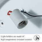 Plafonnier encastré moderne et minimaliste à 2, 3 ou 5 lumières avec abat-jour en métal