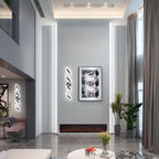 Applique murale à LED pour salle de bain au design moderne en spirale, à intensité variable