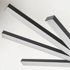 Lustre moderne à plusieurs niveaux Spoutnik linéaire, lumière chaude 3 000 K, LED intégrée