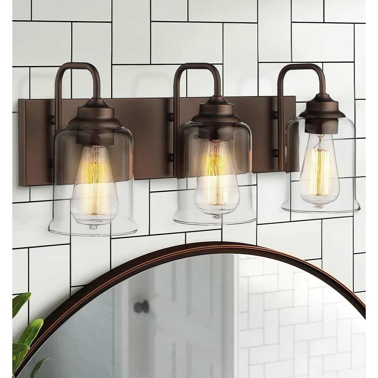 Éclairage de vanité moderne à 3, 4, 5 ou 6 lumières pour miroir de salle de bain