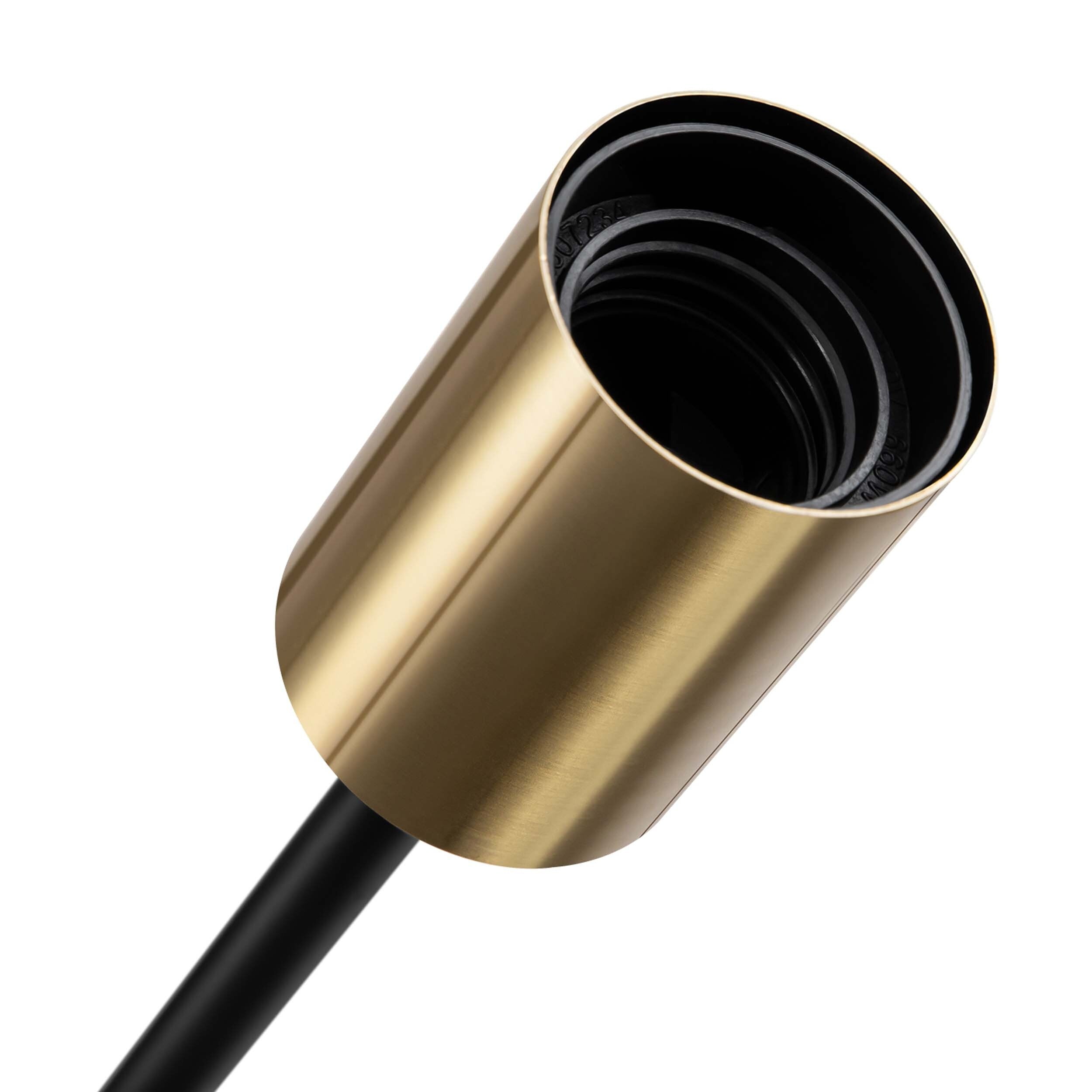 Plafonnier semi-encastré Spoutnik noir/doré pour salon, cuisine, bureau, chambre à coucher, hall d'entrée