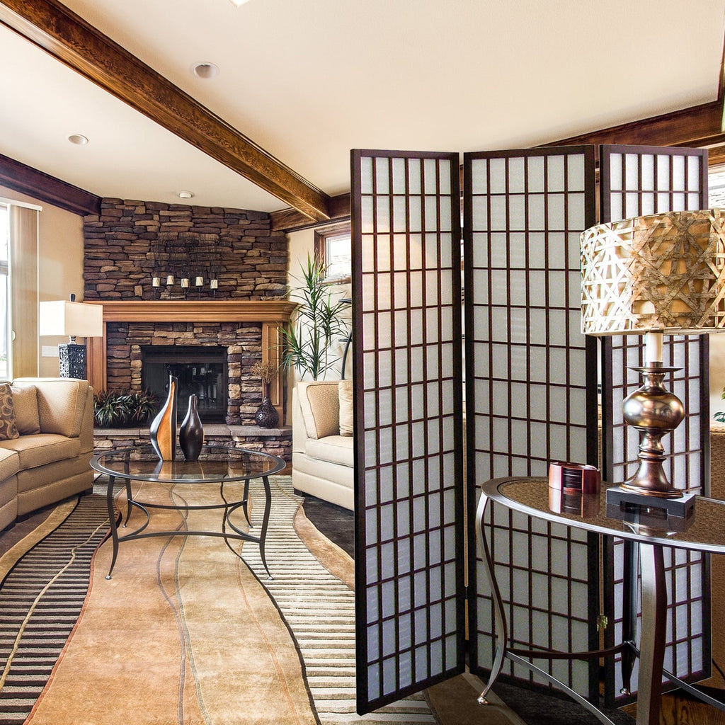 Séparateur de pièce naturel à panneaux multiples