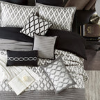 Ensemble de couette géométrique de luxe Nanshing Calvin 10 pièces