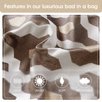 Ensemble de couette géométrique de luxe Nanshing Calvin 10 pièces