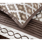 Ensemble de couette géométrique de luxe Nanshing Calvin 10 pièces