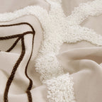 Ensemble de couette brodée Nanshing Corina 7 pièces en tissu éponge