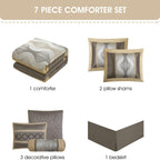 Ensemble de couette géométrique moderne Nanshing Daniella 7 pièces