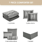 Ensemble de couette géométrique moderne Nanshing Daniella 7 pièces