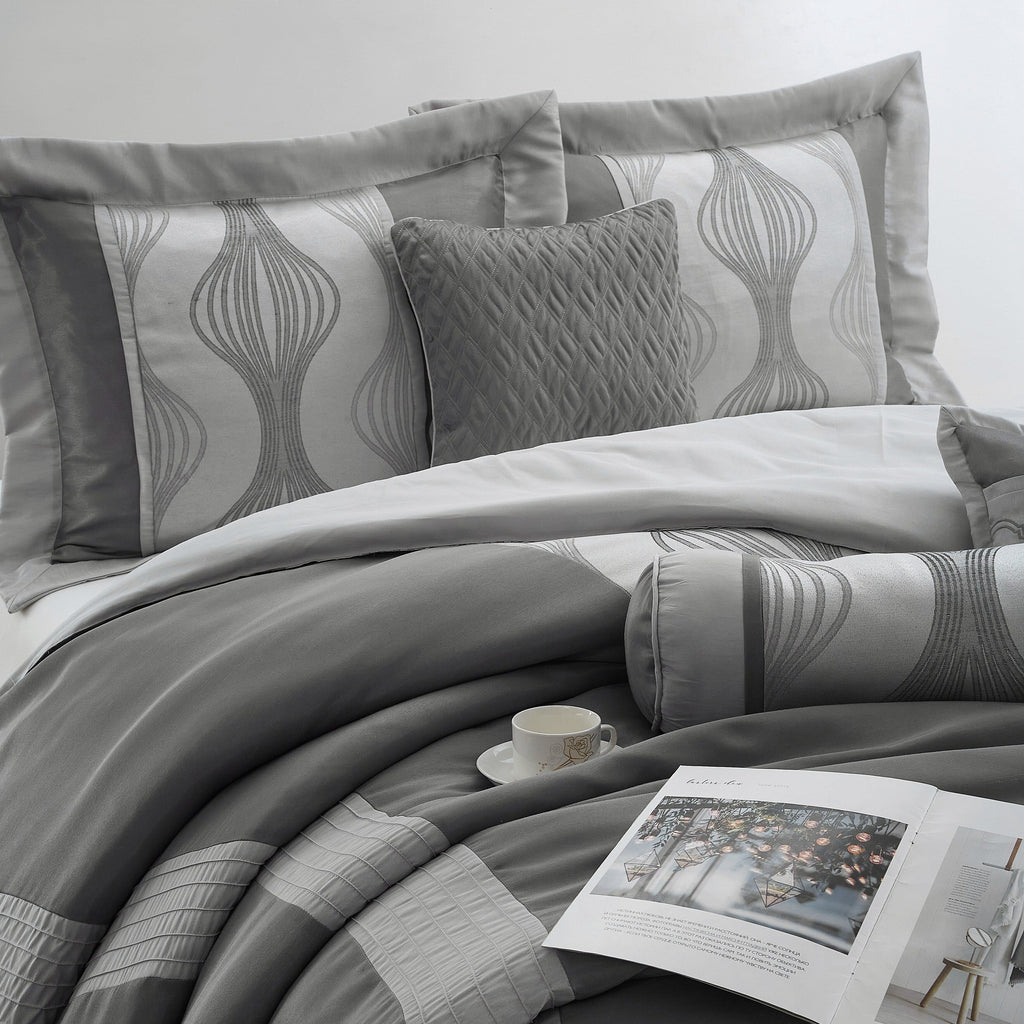 Ensemble de couette géométrique moderne Nanshing Daniella 7 pièces