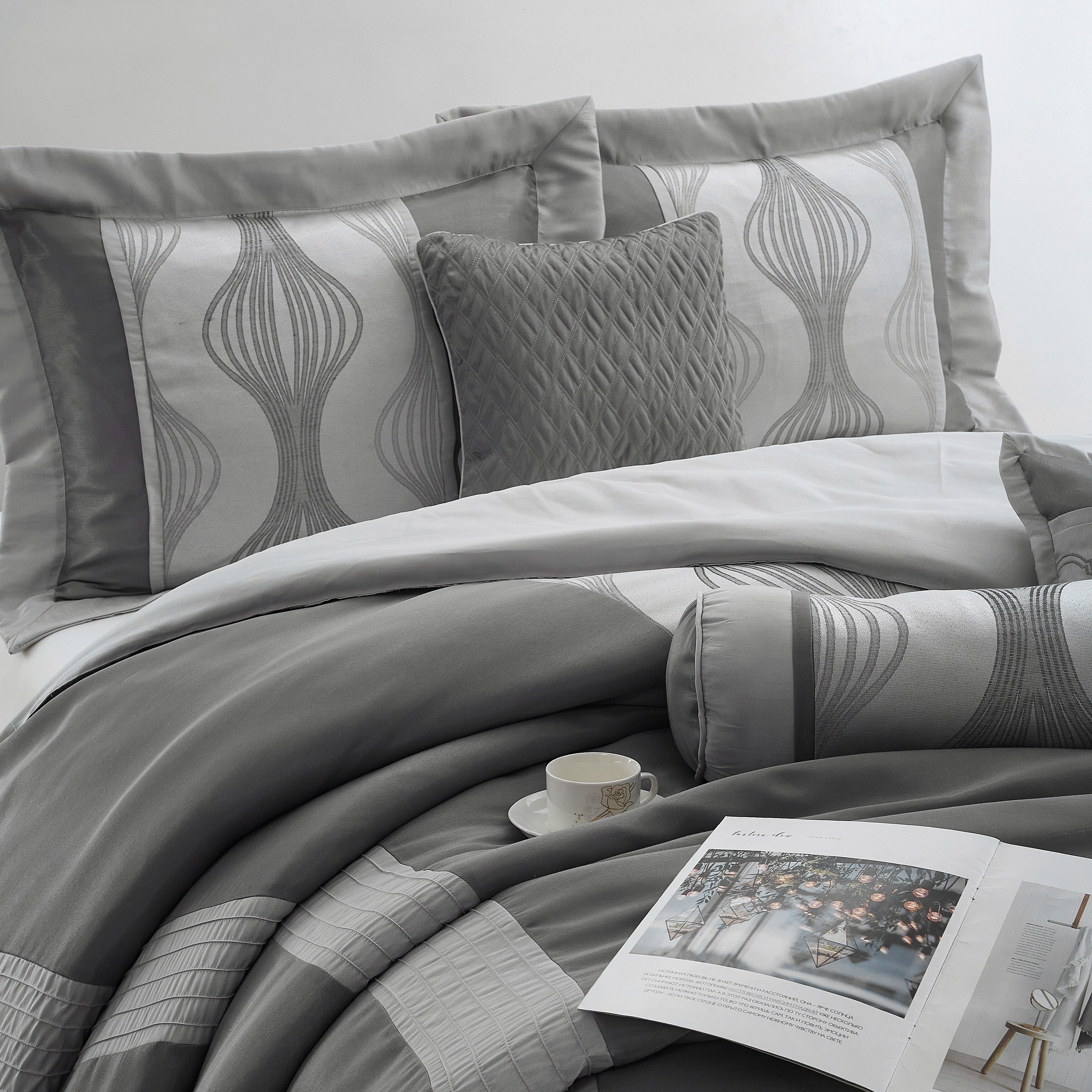 Ensemble de couette géométrique moderne Nanshing Daniella 7 pièces