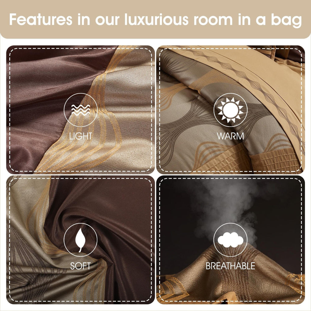 Ensemble de couette géométrique moderne Nanshing Daniella 7 pièces