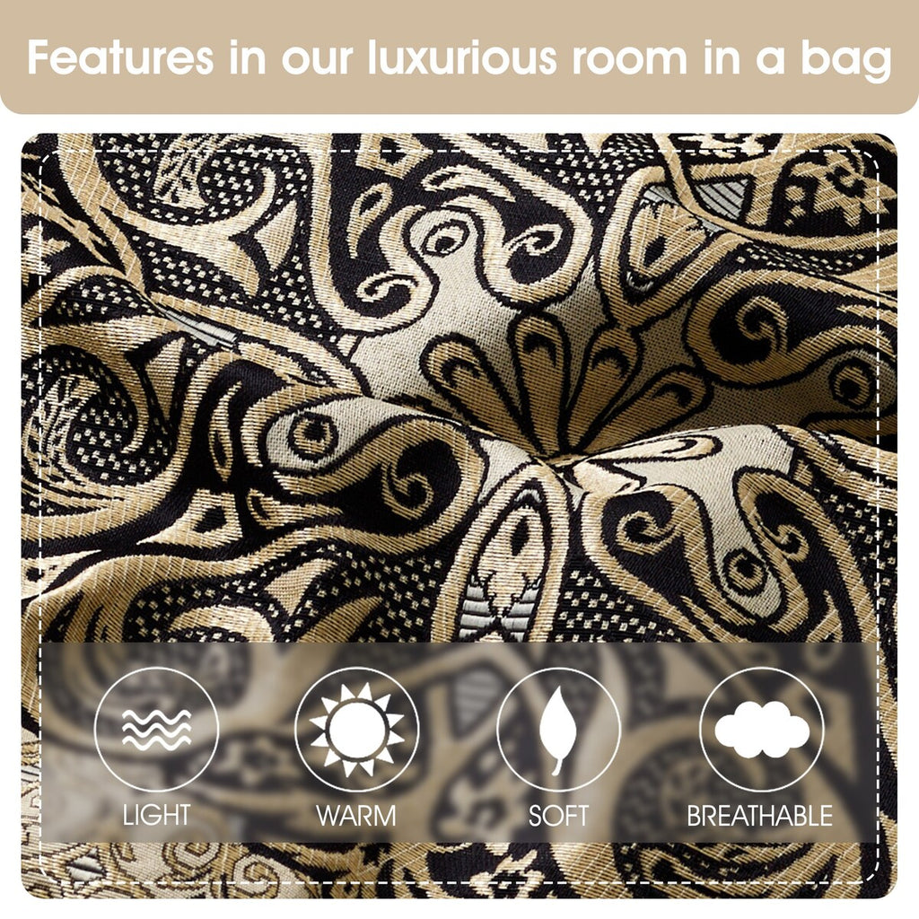 Ensemble de couette élégant médaillon Nanshing Prince 7 pièces