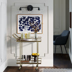 Luminaire de salle de bain à 3 lumières Nathan James Pattinson avec cadre en métal et abat-jour en plaque mince