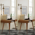 Applique murale Nathan James Tamlin à 1 lumière avec prise et interrupteur marche/arrêt