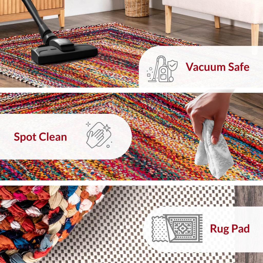 Tapis bohème tressé à la main Nuloom Tammara