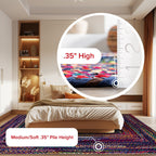 Tapis bohème tressé à la main Nuloom Tammara