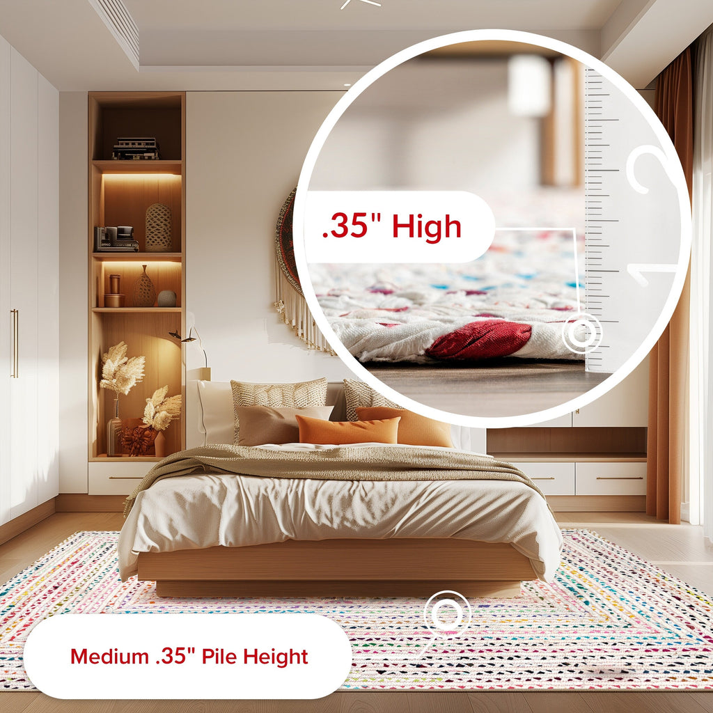 Tapis bohème tressé à la main Nuloom Tammara