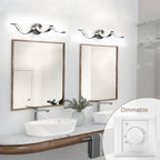 Applique murale à LED pour salle de bain au design moderne en spirale, à intensité variable