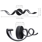 Applique murale à LED pour salle de bain au design moderne en spirale, à intensité variable