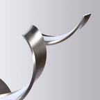 Applique murale à LED pour salle de bain au design moderne en spirale, à intensité variable