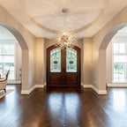 Lustre Spoutnik moderne en cristal avec feu d'artifice OYIPRO