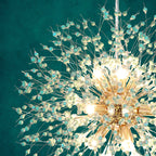 Lustre Spoutnik moderne en cristal avec feu d'artifice OYIPRO