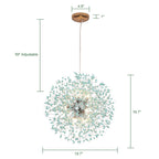 Lustre Spoutnik moderne en cristal avec feu d'artifice OYIPRO
