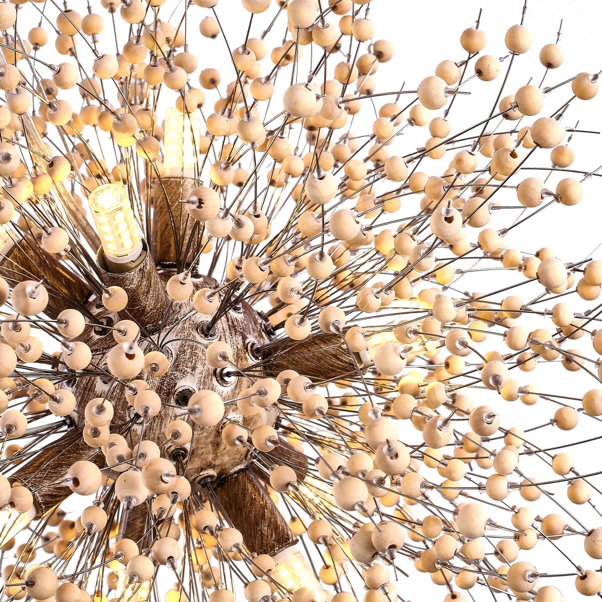 Lustre Spoutnik moderne en cristal avec feu d'artifice OYIPRO