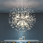 Lustre Spoutnik moderne en cristal avec feu d'artifice OYIPRO