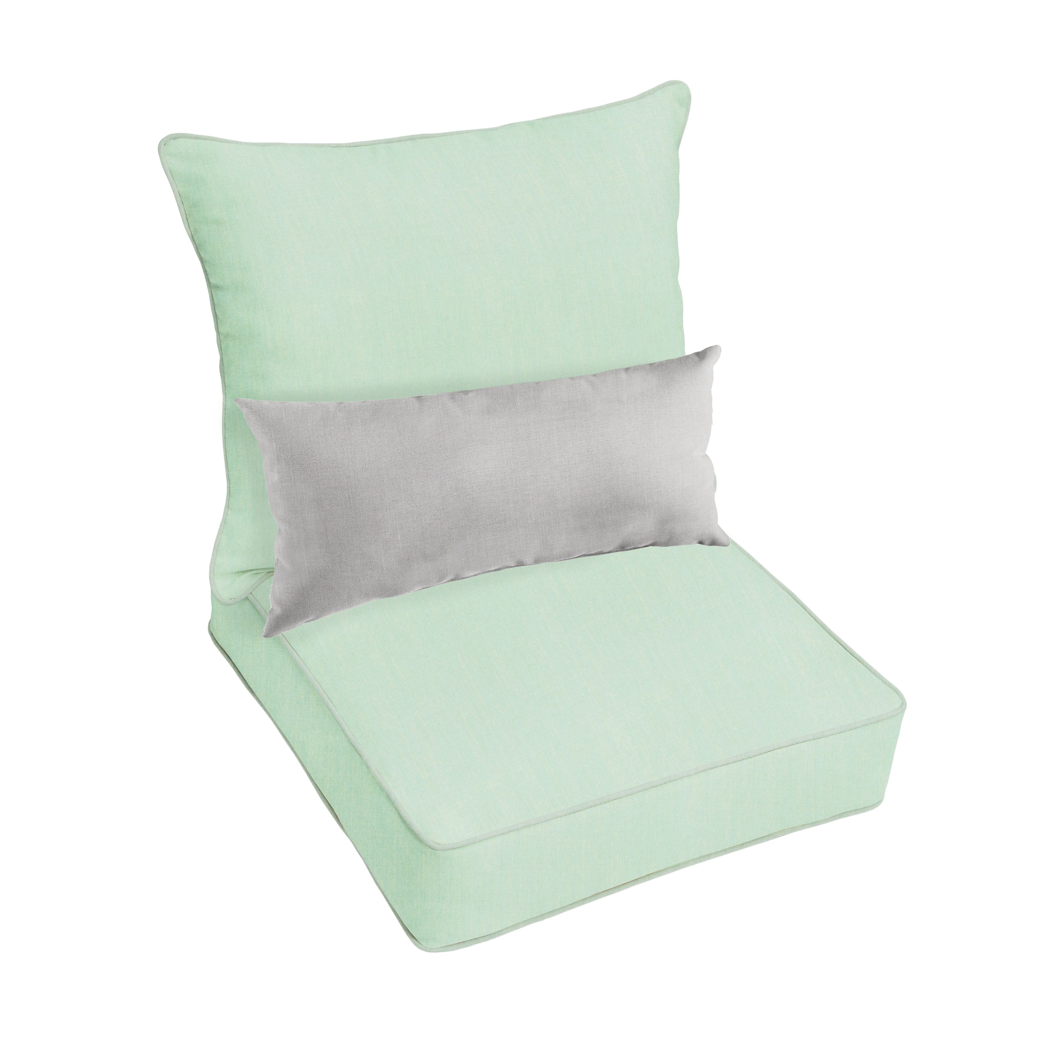 Ensemble coussin et coussin de chaise Oakley Sunbrella Solid pour intérieur/extérieur