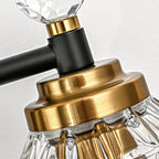 Luminaires de salle de bain modernes Ora à intensité variable, noir et or