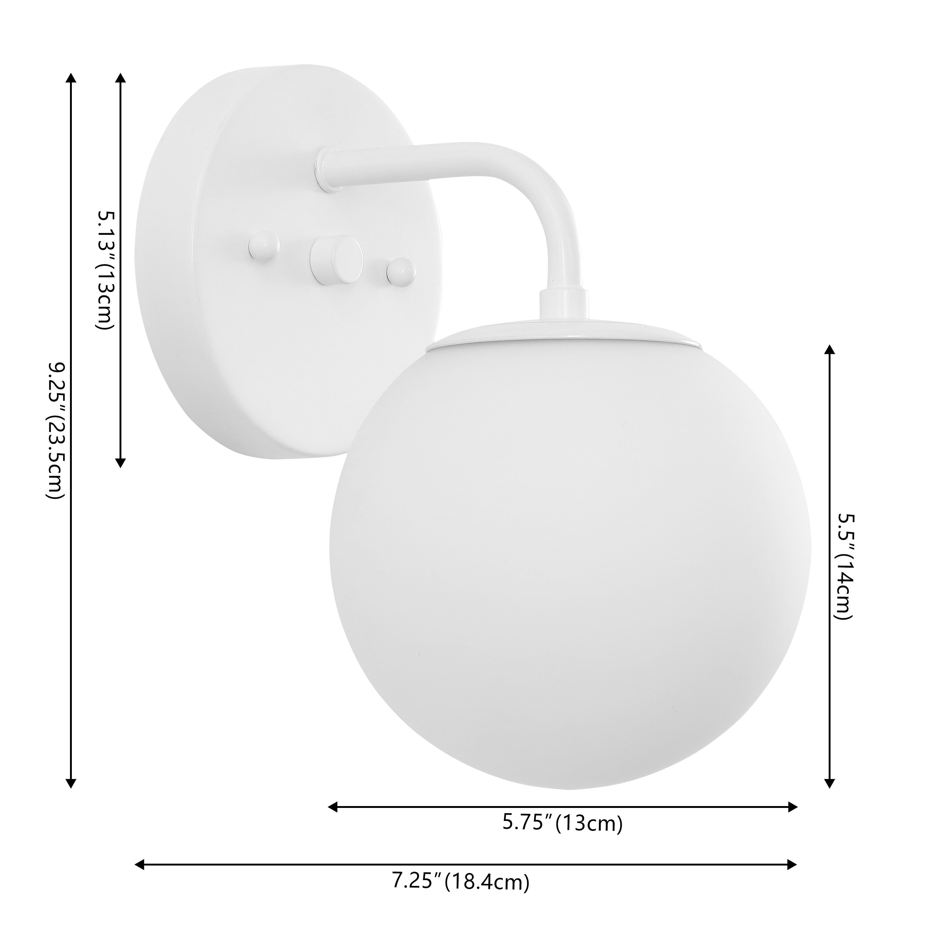 Luminaire de coiffeuse moderne à LED en métal et verre dépoli, par JONATHAN Y