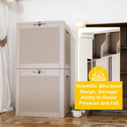 Coffre de rangement extérieur verrouillable en résine pour terrasse