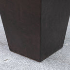 Lot de 3 grands pots de fleurs en plastique Outsunny 28 cm, pour l'intérieur et l'extérieur, pour l'entrée, la terrasse et la cour.