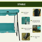 Balançoire de porche Outsunny pour 3 personnes