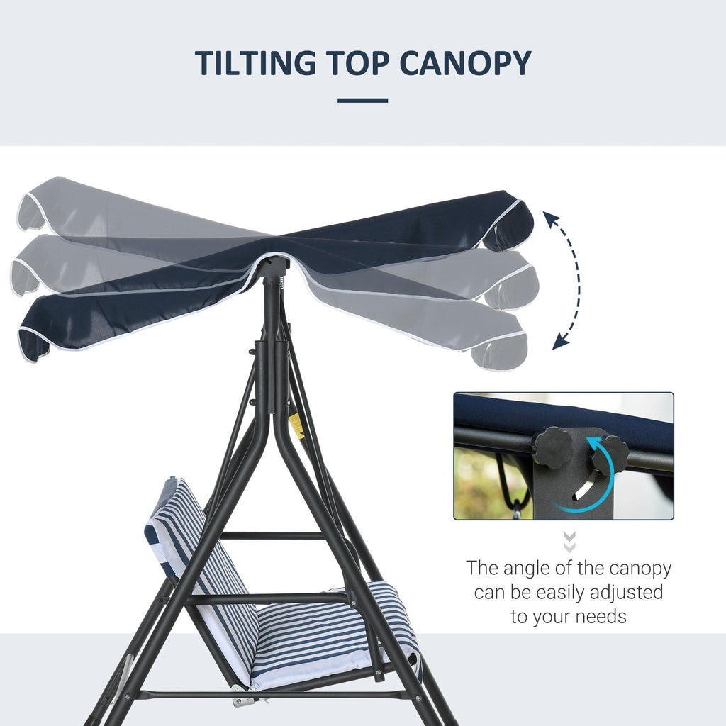 Balançoire de porche Outsunny pour 3 personnes